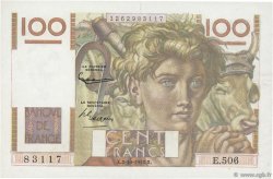 100 Francs JEUNE PAYSAN FRANCE  1952 F.28.34 VF+