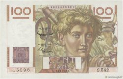 100 Francs JEUNE PAYSAN FRANCIA  1953 F.28.37 EBC