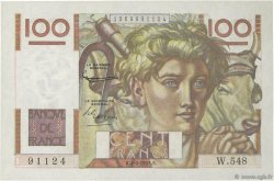 100 Francs JEUNE PAYSAN FRANKREICH  1953 F.28.37 fST+