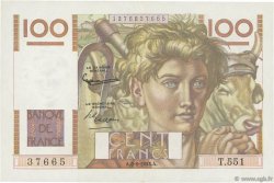 100 Francs JEUNE PAYSAN FRANKREICH  1953 F.28.38 VZ