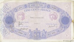 500 Francs BLEU ET ROSE FRANCIA  1917 F.30.23