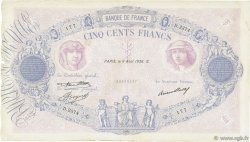 500 Francs BLEU ET ROSE FRANCE  1936 F.30.37 F