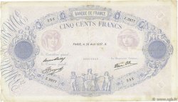 500 Francs BLEU ET ROSE modifié FRANKREICH  1937 F.31.02 S