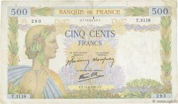 500 Francs LA PAIX FRANKREICH  1941 F.32.18 S