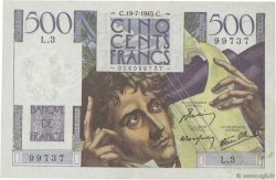 500 Francs CHATEAUBRIAND FRANCE  1945 F.34.01 XF-