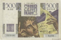 500 Francs CHATEAUBRIAND FRANCIA  1947 F.34.07 BC+