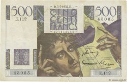 500 Francs CHATEAUBRIAND FRANCIA  1952 F.34.09 BC+
