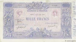 1000 Francs BLEU ET ROSE FRANKREICH  1918 F.36.32 SS