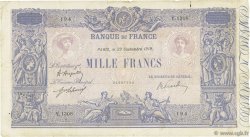 1000 Francs BLEU ET ROSE FRANKREICH  1919 F.36.34 S