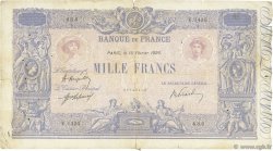 1000 Francs BLEU ET ROSE FRANCIA  1920 F.36.35 RC