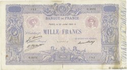 1000 Francs BLEU ET ROSE FRANCE  1926 F.36.43 VG