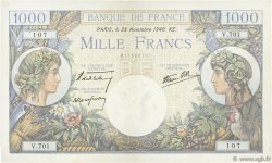 1000 Francs COMMERCE ET INDUSTRIE FRANCE  1940 F.39.02 VF