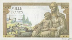 1000 Francs DÉESSE DÉMÉTER FRANKREICH  1942 F.40.04 SS