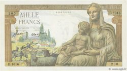 1000 Francs DÉESSE DÉMÉTER FRANCIA  1942 F.40.05 q.AU