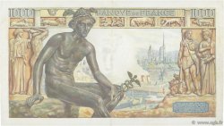 1000 Francs DÉESSE DÉMÉTER FRANKREICH  1942 F.40.07 fVZ