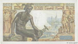 1000 Francs DÉESSE DÉMÉTER FRANCE  1942 F.40.09 VF