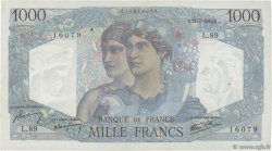 1000 Francs MINERVE ET HERCULE FRANKREICH  1945 F.41.06 fVZ