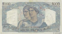 1000 Francs MINERVE ET HERCULE FRANCE  1946 F.41.12 XF