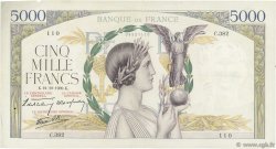 5000 Francs VICTOIRE Impression à plat FRANCE  1939 F.46.14 pr.TTB