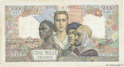 5000 Francs EMPIRE FRANCAIS FRANCIA  1945 F.47.20 BC