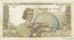 10000 Francs GÉNIE FRANÇAIS FRANCE  1952 F.50.56 B+