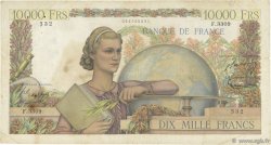 10000 Francs GÉNIE FRANÇAIS FRANCIA  1952 F.50.61 RC