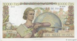 10000 Francs GÉNIE FRANÇAIS FRANCE  1954 F.50.70 VF+