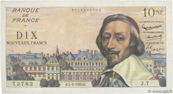 10 Nouveaux Francs RICHELIEU FRANCIA  1959 F.57.01 BB