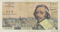 10 Nouveaux Francs RICHELIEU FRANCE  1962 F.57.21 TB