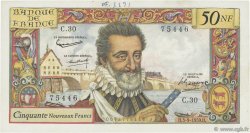 50 Nouveaux Francs HENRI IV FRANCIA  1959 F.58.03 MBC+
