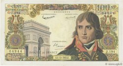 100 Nouveaux Francs BONAPARTE FRANKREICH  1962 F.59.17 fSS