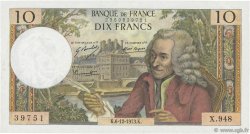 10 Francs VOLTAIRE FRANCE  1973 F.62.65 VF+