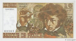 10 Francs BERLIOZ FRANCE  1974 F.63.05 AU-