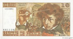 10 Francs BERLIOZ FRANKREICH  1976 F.63.20 fVZ