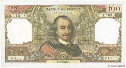 100 Francs CORNEILLE FRANCIA  1974 F.65.45 q.SPL