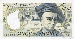 50 Francs QUENTIN DE LA TOUR FRANKREICH  1980 F.67.06 fVZ