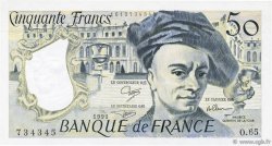 50 Francs QUENTIN DE LA TOUR FRANCIA  1991 F.67.17 q.FDC