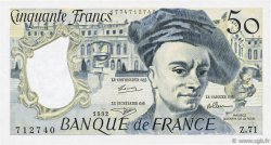 50 Francs QUENTIN DE LA TOUR FRANCE  1992 F.67.18 XF
