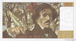 100 Francs DELACROIX FRANCE  1978 F.68.01 XF