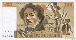 100 Francs DELACROIX FRANKREICH  1978 F.68.03 fST+