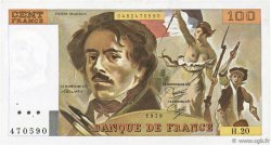 100 Francs DELACROIX modifié FRANKREICH  1979 F.69.03