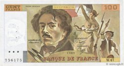 100 Francs DELACROIX modifié FRANCIA  1981 F.69.05