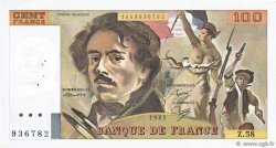 100 Francs DELACROIX modifié FRANCE  1982 F.69.06