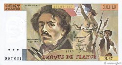 100 Francs DELACROIX modifié FRANKREICH  1983 F.69.07 fVZ