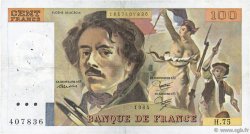 100 Francs DELACROIX modifié FRANCE  1984 F.69.08a F+