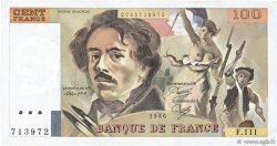100 Francs DELACROIX modifié FRANCIA  1986 F.69.10 q.SPL
