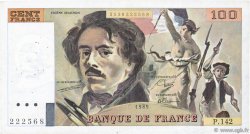 100 Francs DELACROIX modifié FRANCIA  1989 F.69.13b BB