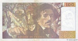 100 Francs DELACROIX imprimé en continu FRANCIA  1990 F.69bis.01bF BB
