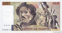 100 Francs DELACROIX imprimé en continu FRANCIA  1990 F.69bis.02b MBC+
