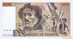 100 Francs DELACROIX imprimé en continu FRANKREICH  1993 F.69bis.07 ST